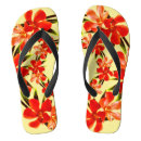 Recherche de floral tongs Jaune