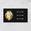 Recherche de lions cartes visite Tête de lion