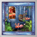 Suche nach rosa flamingos poster Grün