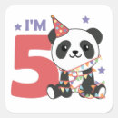 Recherche de cinq animaux autocollants Anniversaire