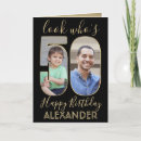 Recherche de cinquantième pour lui anniversaire cartes Noir et or