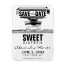 Recherche de sweet sixteen save the dates Noir