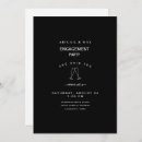 Recherche de elegant fiançailles invitations Noir