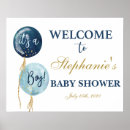 Suche nach blauer luftballon poster Babydusche