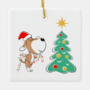 Suche nach hund im schnee weihnachtsschmuck Weihnachtsmannmütze