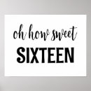 Suche nach sweet 16 poster Sechzehn