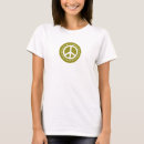 Recherche de paix verte tshirts Pour elle