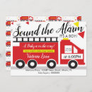 Recherche de fire truck invitations Mignon