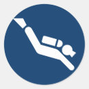 Recherche de symbole marin autocollants Plongée