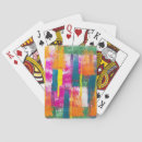 Recherche de peinture abstraite jeux de cartes Arc en ciel