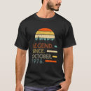Suche nach legende seit 1976 tshirts Party
