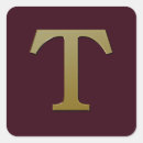 Suche nach letter t aufkleber Gold