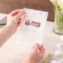 Recherche de de camion de pompiers invitations Rouge