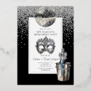 Recherche de masqué de bal invitations Argent