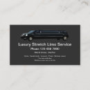 Recherche de chauffeur de luxe cartes visite Limousine