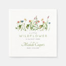 Recherche de nature serviettes Baby shower fleur sauvage