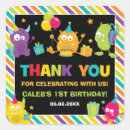 Recherche de monstres colorés autocollants Boy