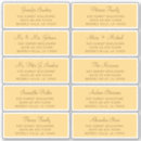 Recherche de listes autocollants Étiquettes de adresse invités