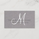 Suche nach imitat leinen visitenkarten Monogramm
