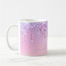 Recherche de rose scintillant tasses Arc en ciel