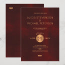 Recherche de rouge foncé invitations Minimaliste