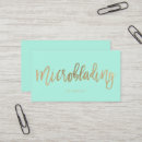 Recherche de microblading cartes visite Typographie