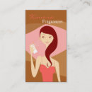 Recherche de parfumé cartes visite Fille