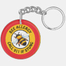 Recherche de avertissement porteclés Allergie