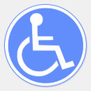 Recherche de parking autocollants Fauteuil roulant