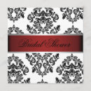 Recherche de damassé rouge invitations Partie