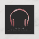 Recherche de logo du dj cartes visite Écouteurs