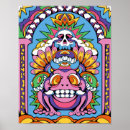 Recherche de crâne psychédélique posters Imaginaire
