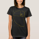 Recherche de nombres de fibonacci tshirts Doré