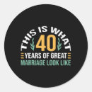 Recherche de 40 ans mariage autocollants 40e anniversaire