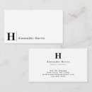 Recherche de typographie classique cartes visite Monogrammé