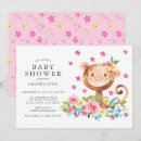 Recherche de singe invitations Petite fille