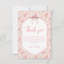 Recherche de floral baby shower remerciements cartes Rose pâle