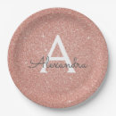Recherche de rose gold paper assiettes Pour elle