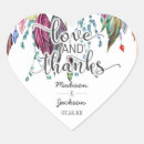 Recherche de plumes roses autocollants Merci