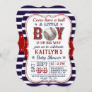 Recherche de baseball baby shower garçon invitations Toute étoile