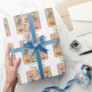 Recherche de lapin heureux papier cadeau Moderne