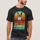 Recherche de terrier boston tshirts Rétro