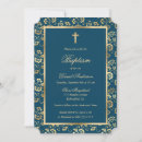 Recherche de de bleu de bébé baptême invitations Floral