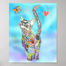 Recherche de chats colorés posters Animal
