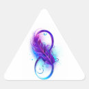 Recherche de triangle rose autocollants Violet
