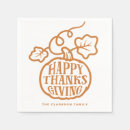 Recherche de thanksgiving serviettes Citrouille