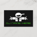 Suche nach dee visitenkarten Diskjockey