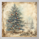 Suche nach vintage christmas tree poster Aquarell