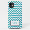 Recherche de chevron turquoise iphone coques Monogramme