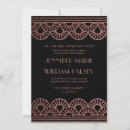 Recherche de rose et noir mariage invitations Pour eux